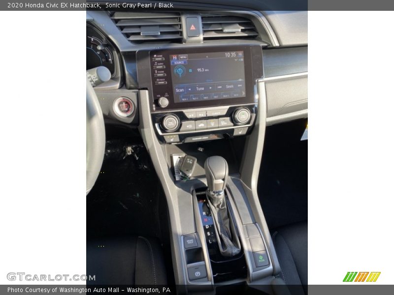 Sonic Gray Pearl / Black 2020 Honda Civic EX Hatchback