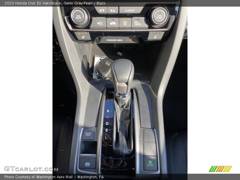 Sonic Gray Pearl / Black 2020 Honda Civic EX Hatchback