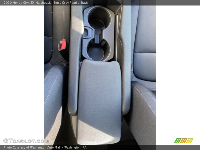 Sonic Gray Pearl / Black 2020 Honda Civic EX Hatchback