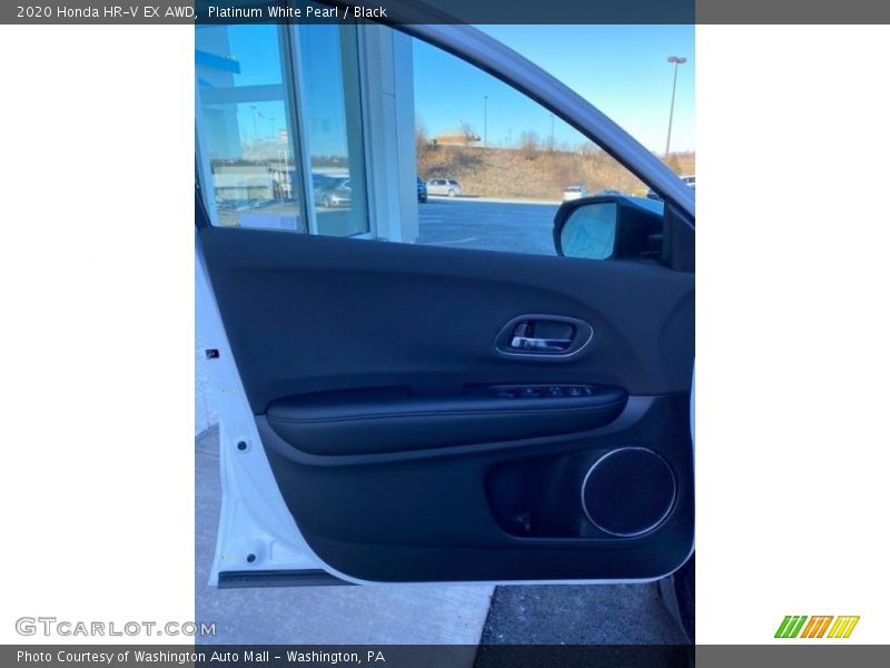 Platinum White Pearl / Black 2020 Honda HR-V EX AWD