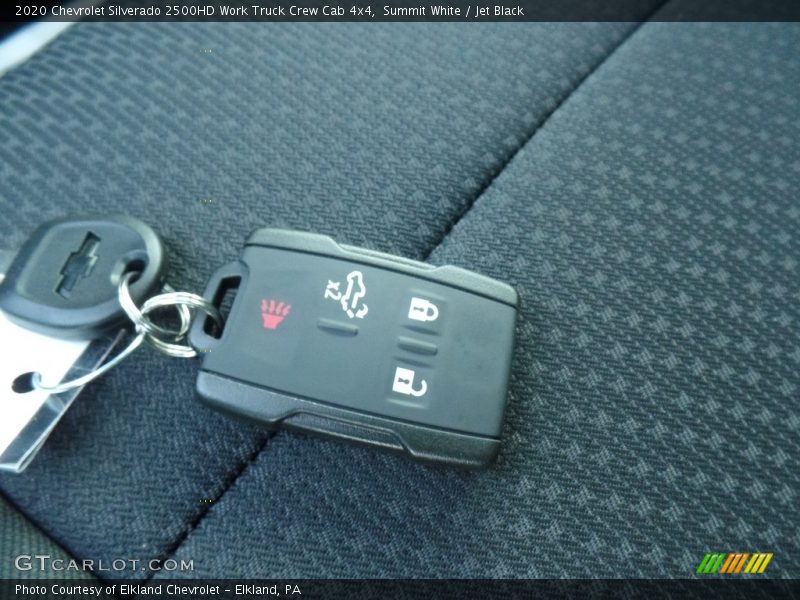 Summit White / Jet Black 2020 Chevrolet Silverado 2500HD Work Truck Crew Cab 4x4