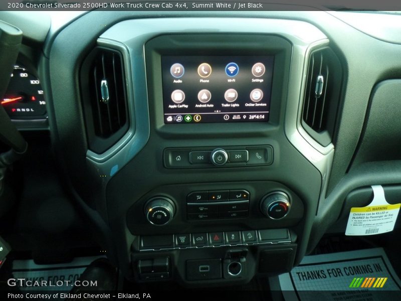 Summit White / Jet Black 2020 Chevrolet Silverado 2500HD Work Truck Crew Cab 4x4