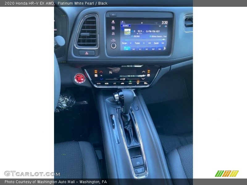 Platinum White Pearl / Black 2020 Honda HR-V EX AWD