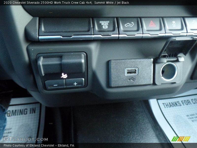 Summit White / Jet Black 2020 Chevrolet Silverado 2500HD Work Truck Crew Cab 4x4