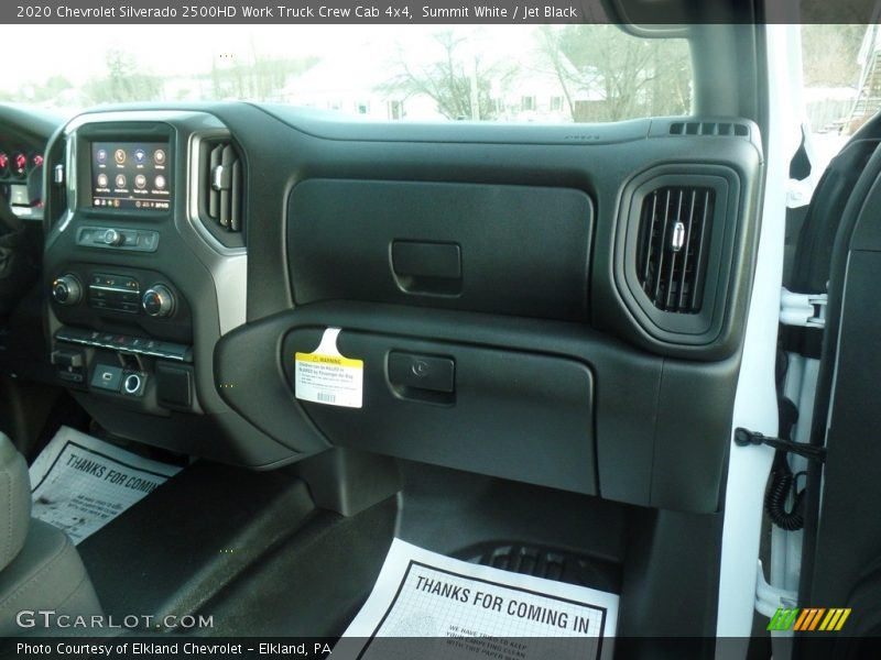 Summit White / Jet Black 2020 Chevrolet Silverado 2500HD Work Truck Crew Cab 4x4