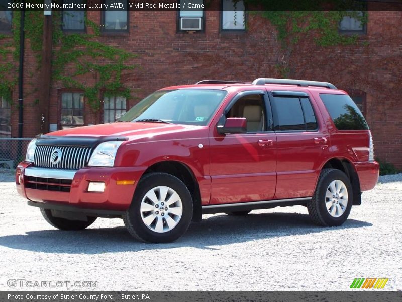 Vivid Red Metallic / Camel 2006 Mercury Mountaineer Luxury AWD