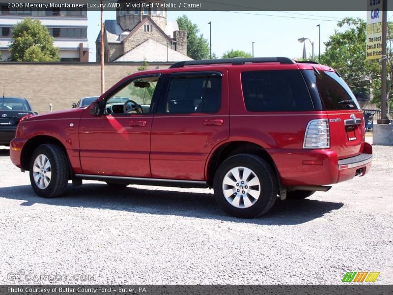 Vivid Red Metallic / Camel 2006 Mercury Mountaineer Luxury AWD