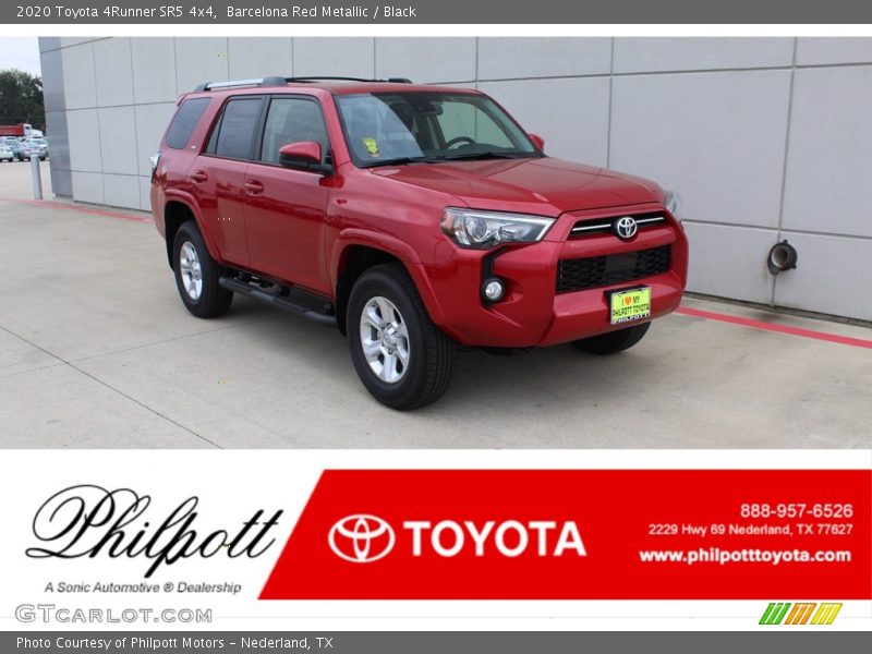 Barcelona Red Metallic / Black 2020 Toyota 4Runner SR5 4x4