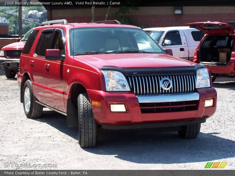 Vivid Red Metallic / Camel 2006 Mercury Mountaineer Luxury AWD