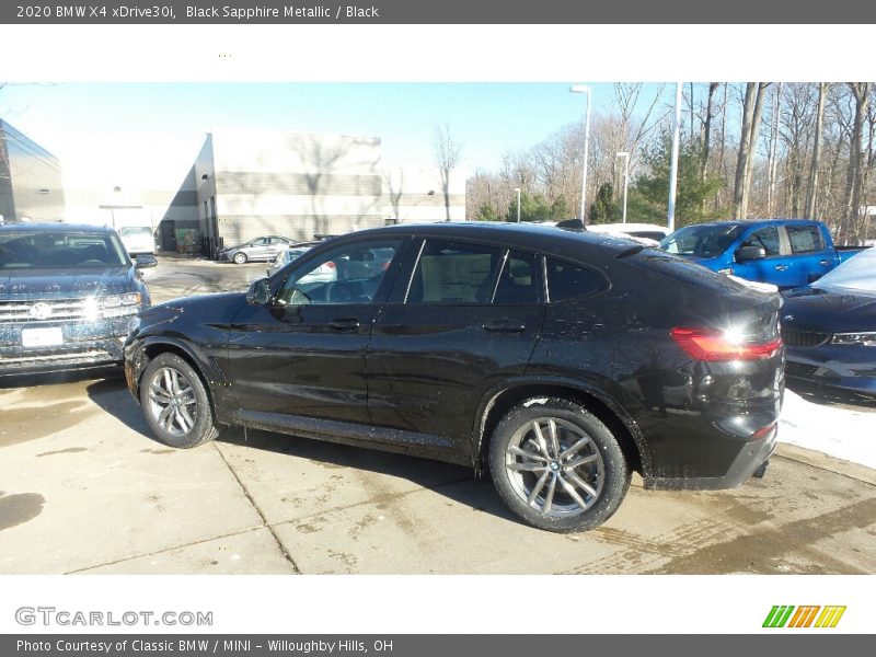 Black Sapphire Metallic / Black 2020 BMW X4 xDrive30i