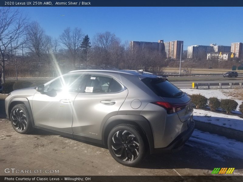 Atomic Silver / Black 2020 Lexus UX 250h AWD