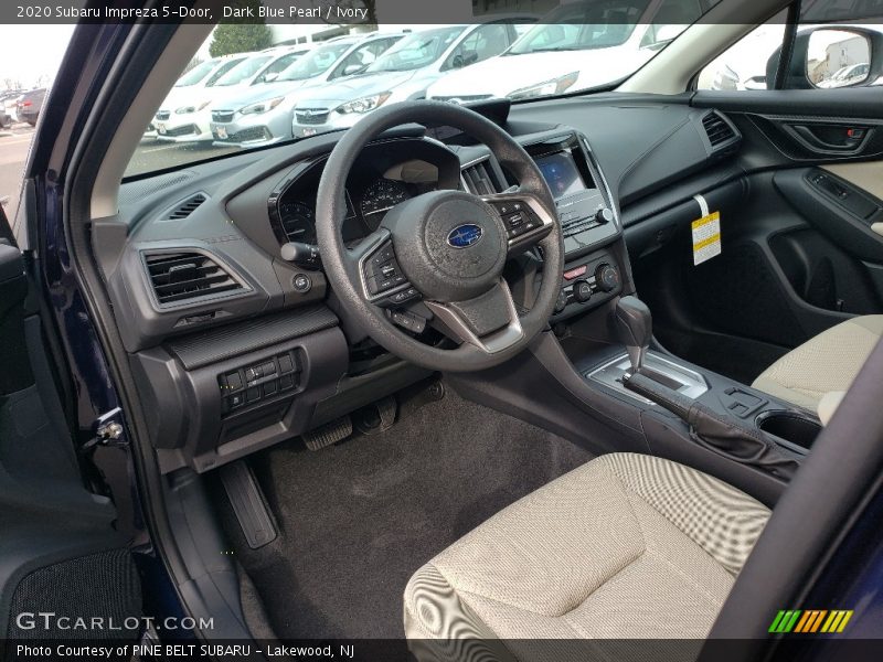 Dark Blue Pearl / Ivory 2020 Subaru Impreza 5-Door