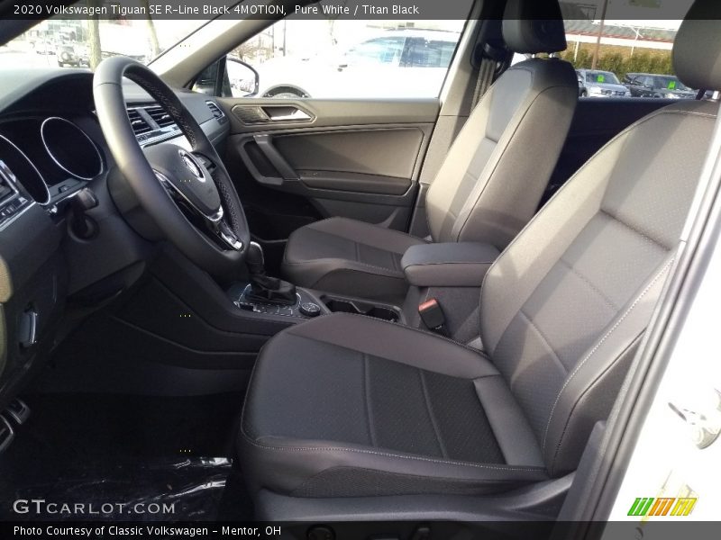 Pure White / Titan Black 2020 Volkswagen Tiguan SE R-Line Black 4MOTION
