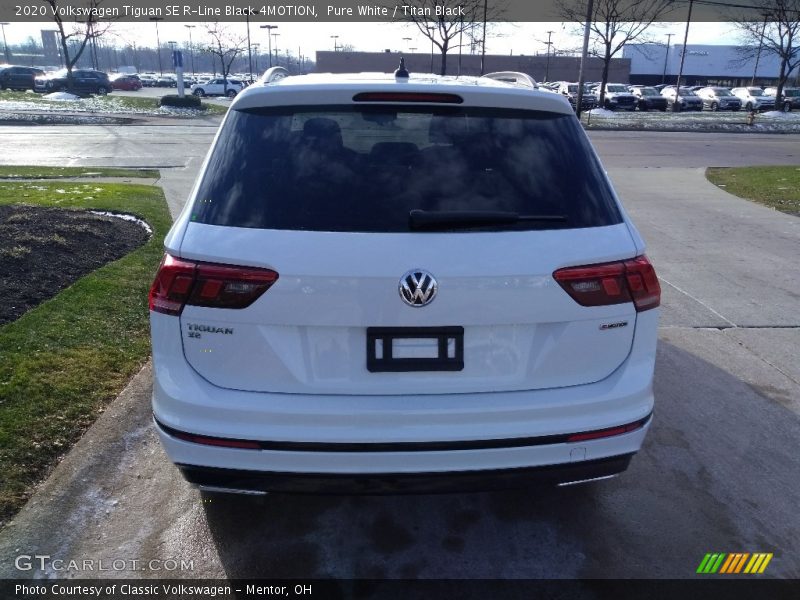 Pure White / Titan Black 2020 Volkswagen Tiguan SE R-Line Black 4MOTION