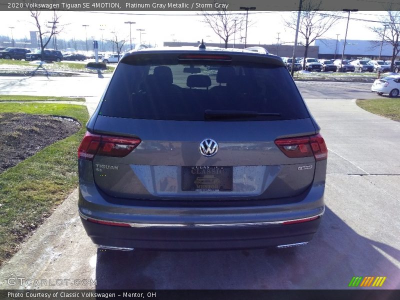 Platinum Gray Metallic / Storm Gray 2020 Volkswagen Tiguan SE 4MOTION