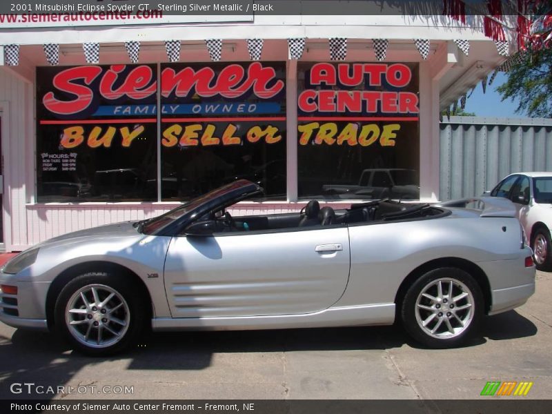 Sterling Silver Metallic / Black 2001 Mitsubishi Eclipse Spyder GT