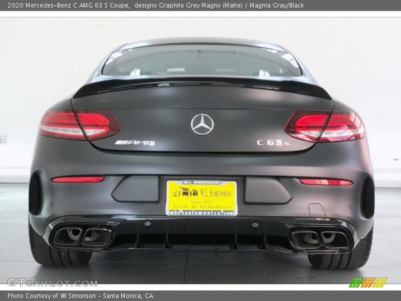 designo Graphite Grey Magno (Matte) / Magma Gray/Black 2020 Mercedes-Benz C AMG 63 S Coupe