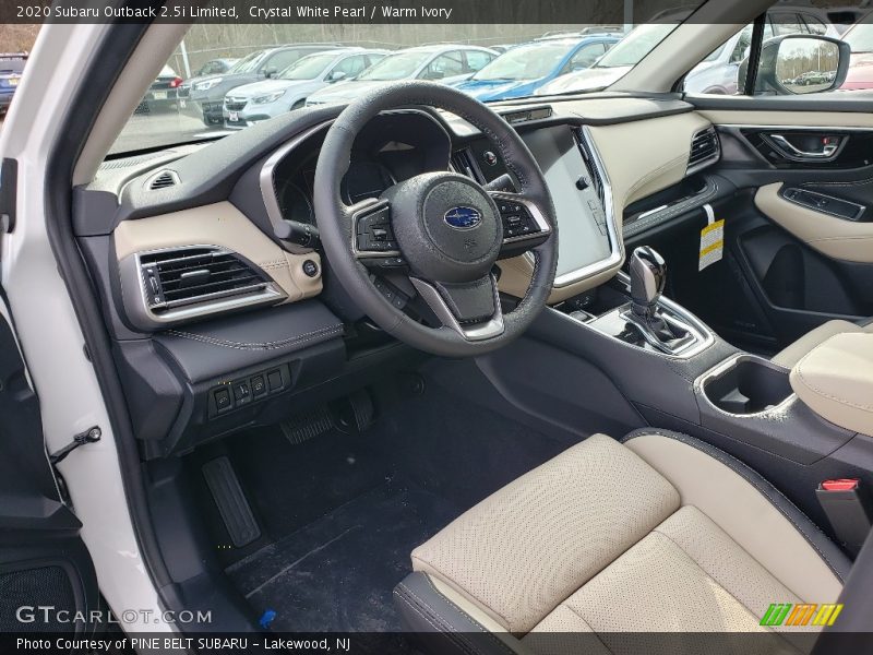  2020 Outback 2.5i Limited Warm Ivory Interior