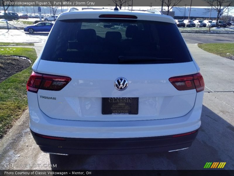 Pure White / Storm Gray 2020 Volkswagen Tiguan S