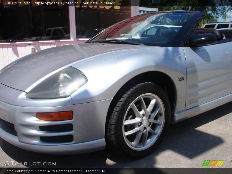 Sterling Silver Metallic / Black 2001 Mitsubishi Eclipse Spyder GT