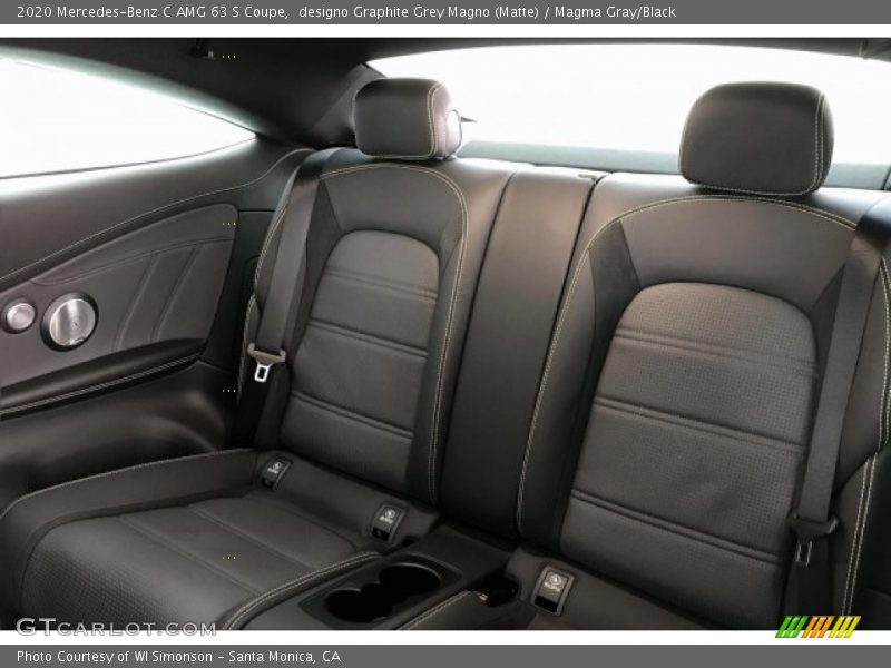 Rear Seat of 2020 C AMG 63 S Coupe