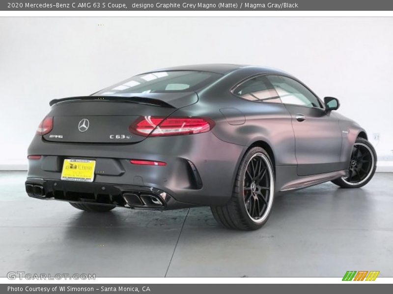 designo Graphite Grey Magno (Matte) / Magma Gray/Black 2020 Mercedes-Benz C AMG 63 S Coupe