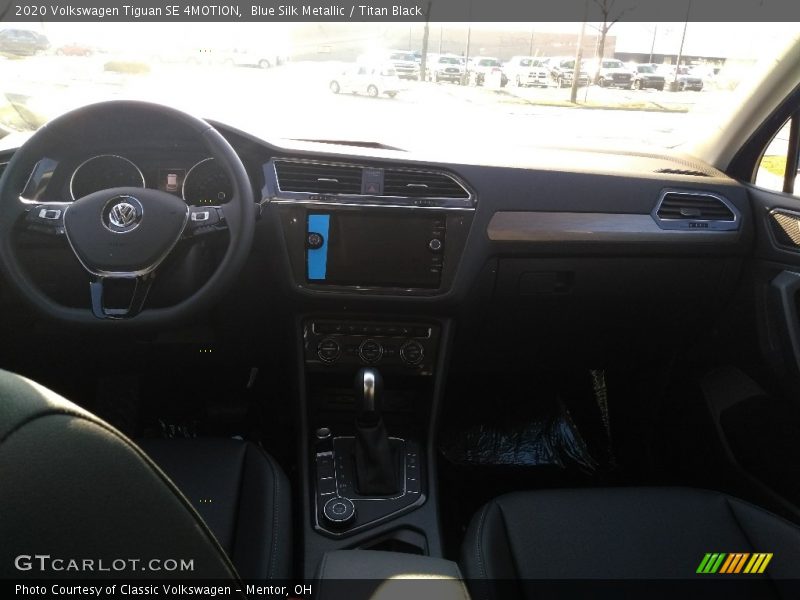 Blue Silk Metallic / Titan Black 2020 Volkswagen Tiguan SE 4MOTION