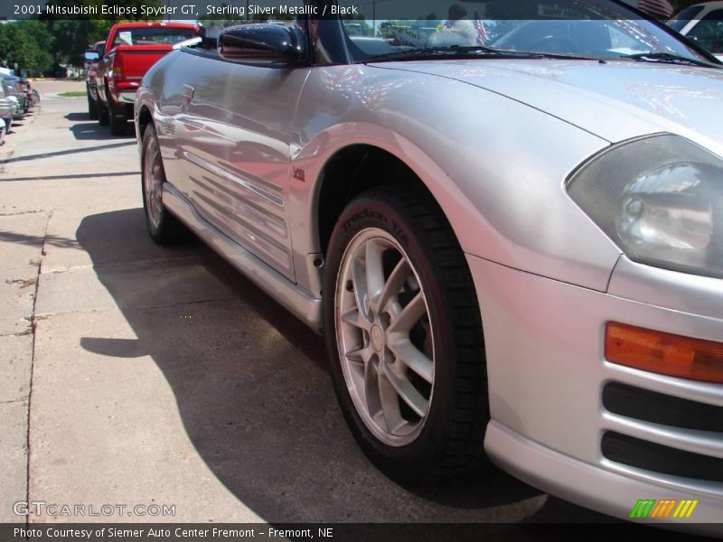 Sterling Silver Metallic / Black 2001 Mitsubishi Eclipse Spyder GT