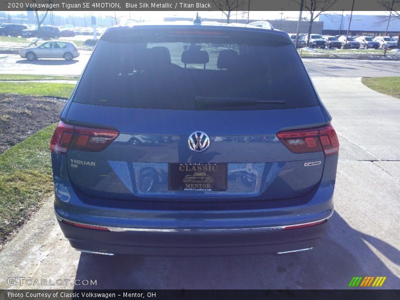 Blue Silk Metallic / Titan Black 2020 Volkswagen Tiguan SE 4MOTION