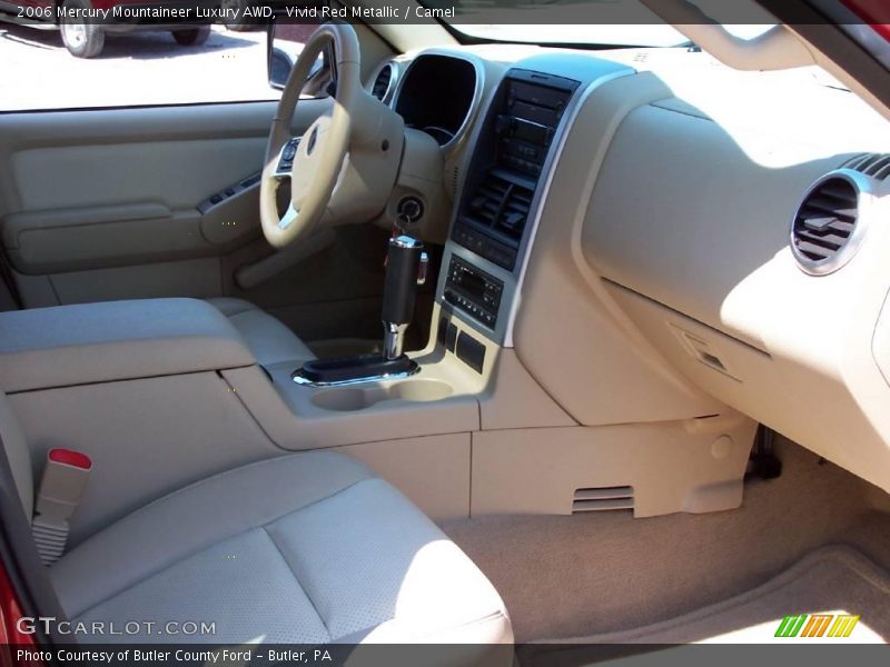 Vivid Red Metallic / Camel 2006 Mercury Mountaineer Luxury AWD