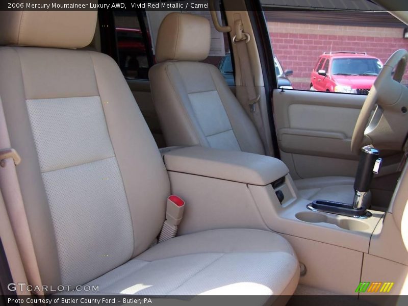 Vivid Red Metallic / Camel 2006 Mercury Mountaineer Luxury AWD
