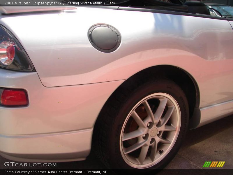 Sterling Silver Metallic / Black 2001 Mitsubishi Eclipse Spyder GT