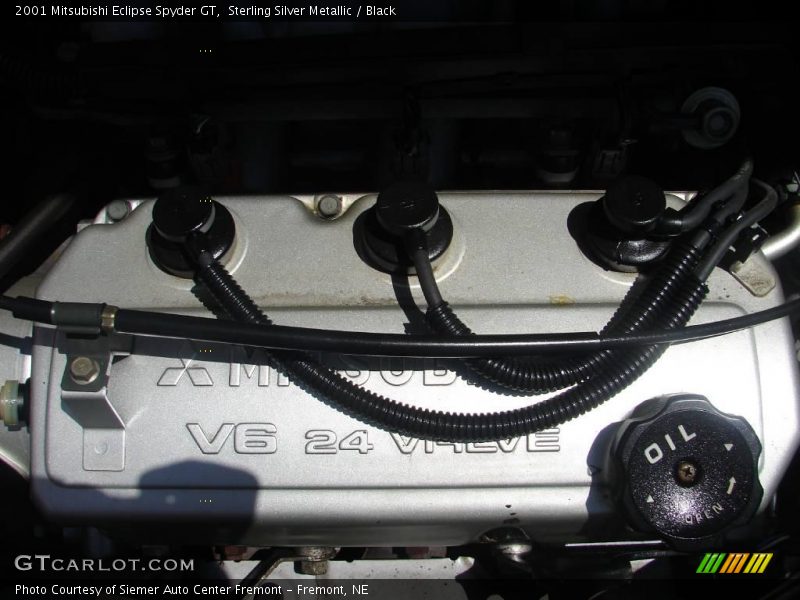 Sterling Silver Metallic / Black 2001 Mitsubishi Eclipse Spyder GT