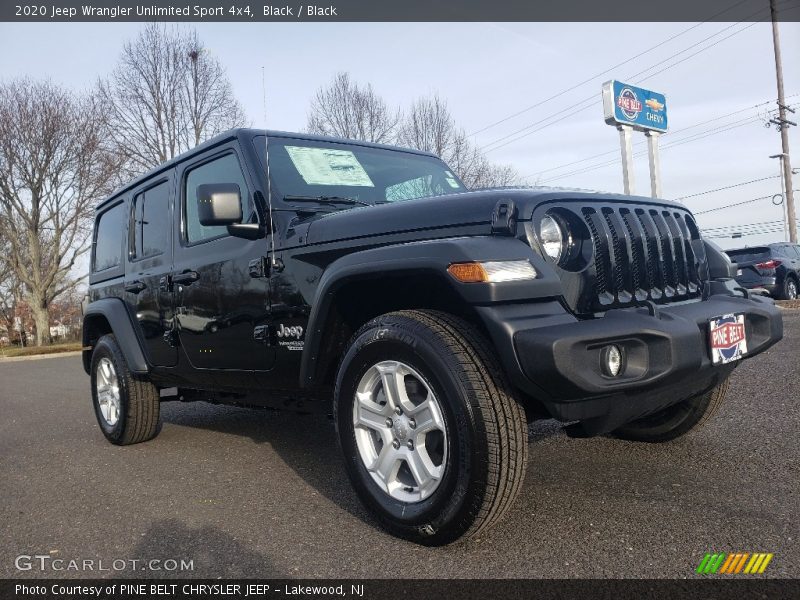 Black / Black 2020 Jeep Wrangler Unlimited Sport 4x4