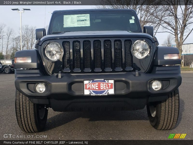Black / Black 2020 Jeep Wrangler Unlimited Sport 4x4