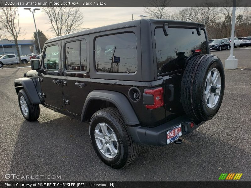 Black / Black 2020 Jeep Wrangler Unlimited Sport 4x4