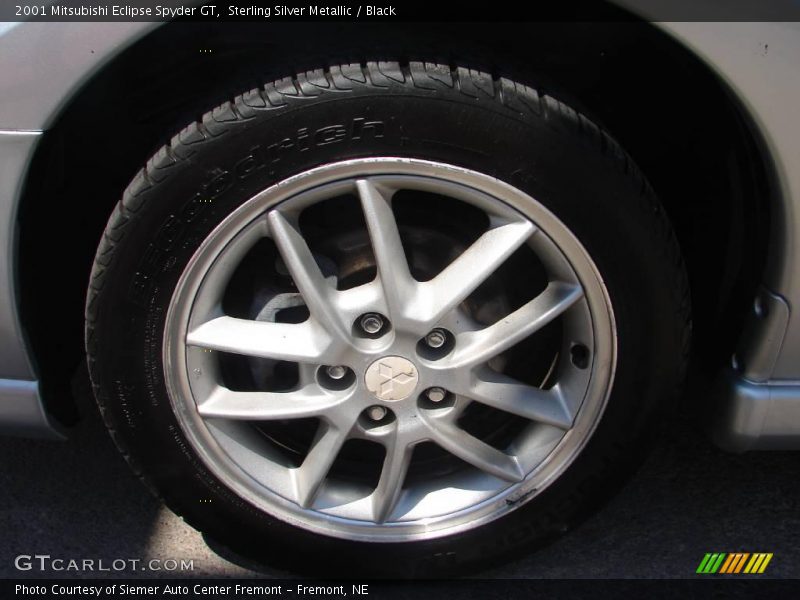 Sterling Silver Metallic / Black 2001 Mitsubishi Eclipse Spyder GT