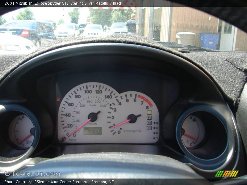 Sterling Silver Metallic / Black 2001 Mitsubishi Eclipse Spyder GT