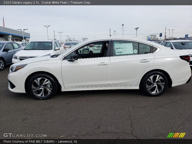 Crystal White Pearl / Titanium Gray 2020 Subaru Legacy 2.5i