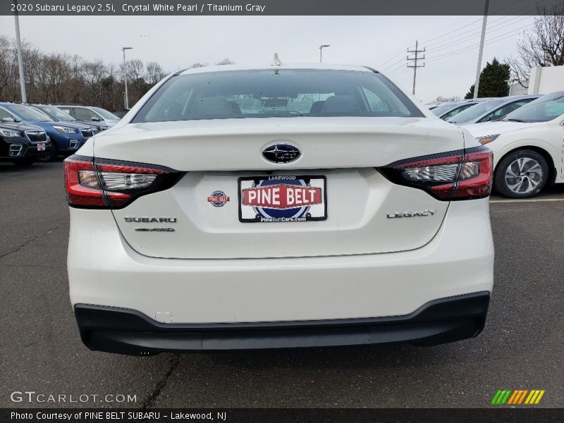 Crystal White Pearl / Titanium Gray 2020 Subaru Legacy 2.5i