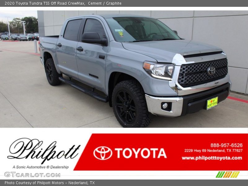 Cement / Graphite 2020 Toyota Tundra TSS Off Road CrewMax