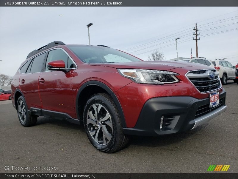 Crimson Red Pearl / Slate Black 2020 Subaru Outback 2.5i Limited