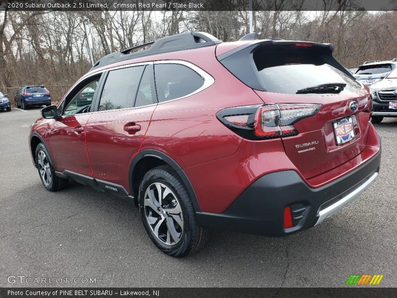 Crimson Red Pearl / Slate Black 2020 Subaru Outback 2.5i Limited