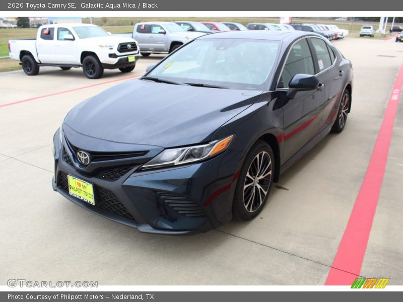 Galactic Aqua Mica / Black 2020 Toyota Camry SE