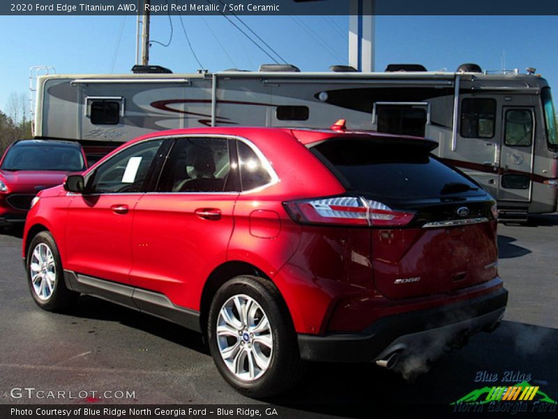 Rapid Red Metallic / Soft Ceramic 2020 Ford Edge Titanium AWD