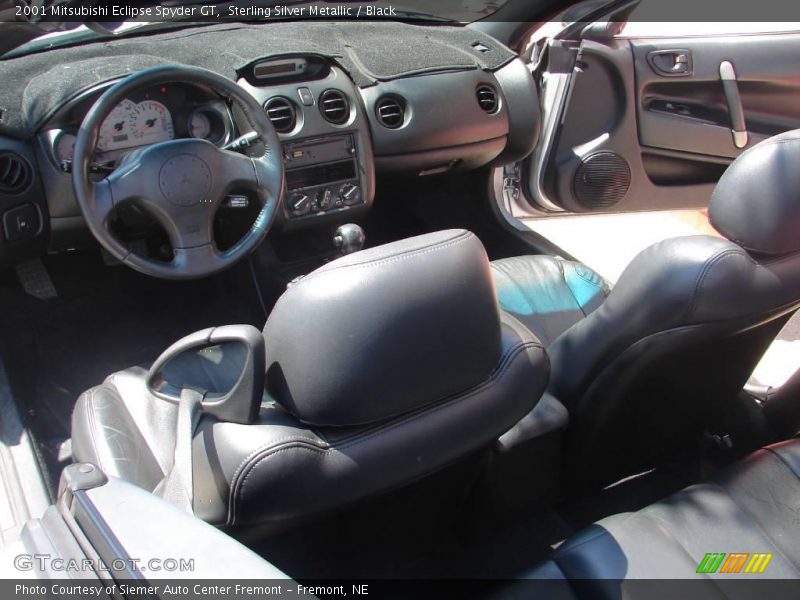 Sterling Silver Metallic / Black 2001 Mitsubishi Eclipse Spyder GT