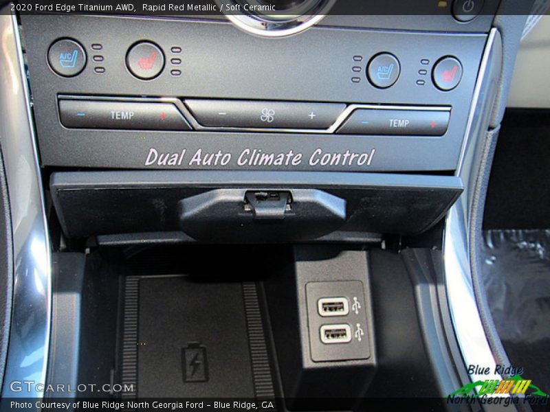 Rapid Red Metallic / Soft Ceramic 2020 Ford Edge Titanium AWD