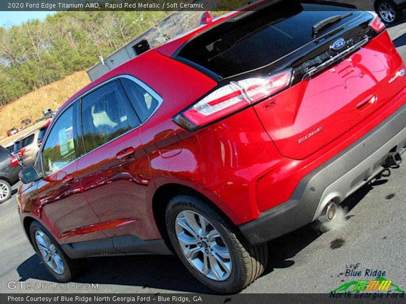 Rapid Red Metallic / Soft Ceramic 2020 Ford Edge Titanium AWD