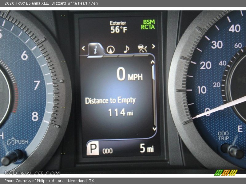Blizzard White Pearl / Ash 2020 Toyota Sienna XLE