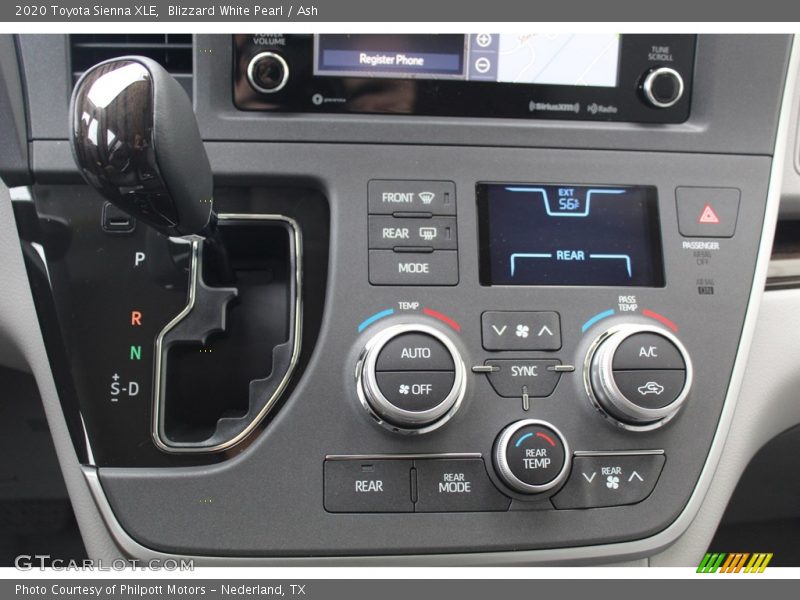 Blizzard White Pearl / Ash 2020 Toyota Sienna XLE